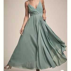 BHLDN Eva Dress in Moss Green